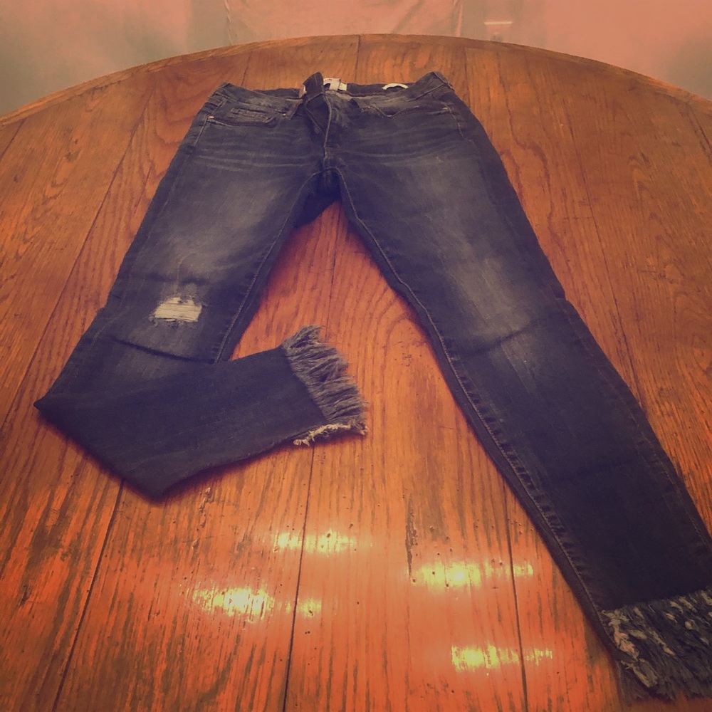 William Rast frayed bottom jeans